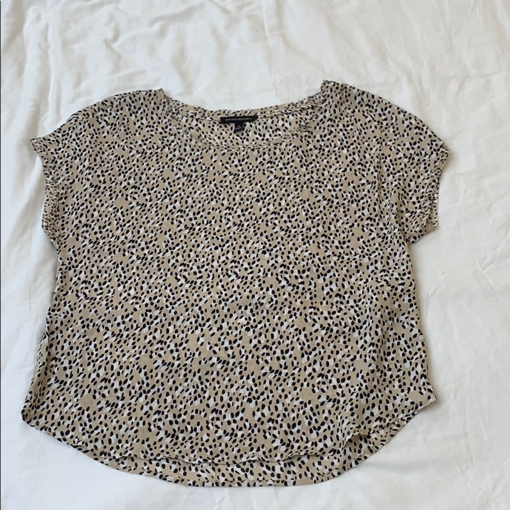 Leopard Print Banana Republic Top